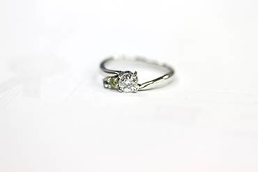 Y・K様(東京都大田区在住) 手作り婚約指輪完成写真
