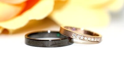 結婚指輪特殊加工、石留例6
