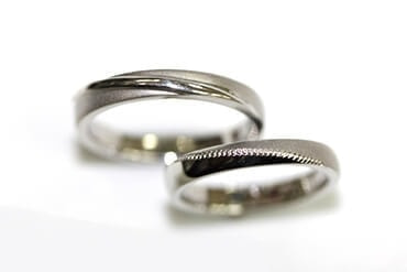 Ｋ・Ｋ様 Ｓ・Ｋ様ご夫妻手作り結婚指輪完成写真